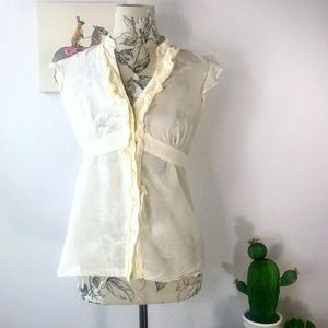 Anthro Odille Sleeveless Blouse